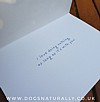 Romantic Labrador Greeting Card - Avanti (Inside)